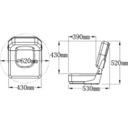 Deluxe High Back Seat RWB5086