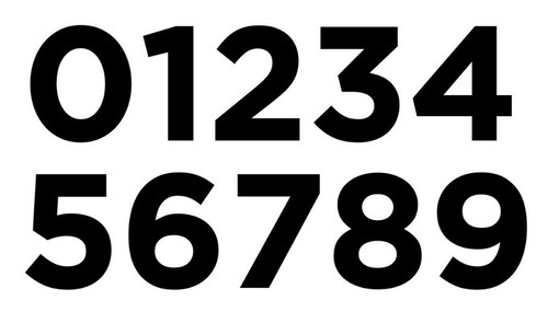 Black Registration Numbers