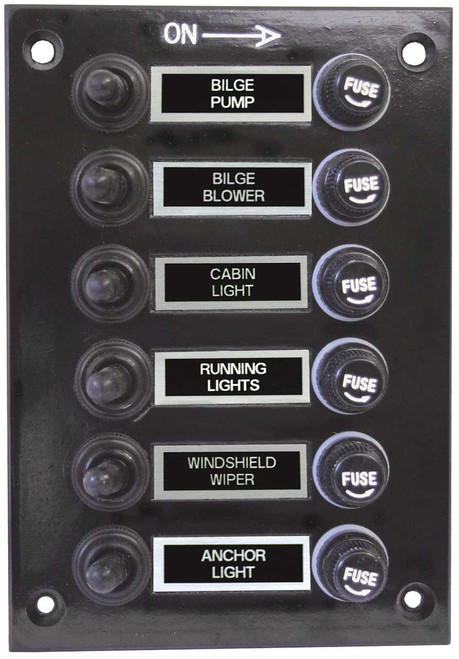 Switch Panel W/Boots 6 Switches RWB2089