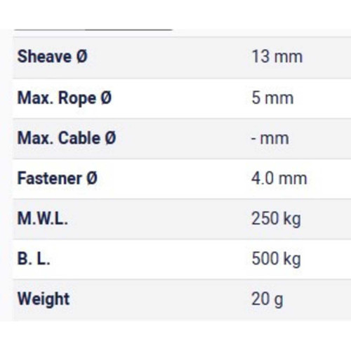Lead Block Single Sheave RF2379