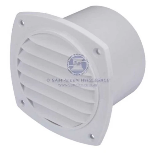 Vent with Tail White 100mm 30560