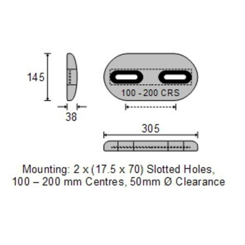 Anode Diagram with Measurements