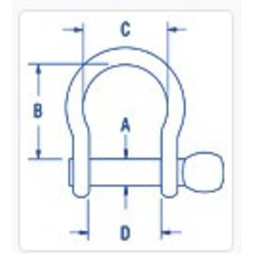 Bow Shackle 9.5mm RF637