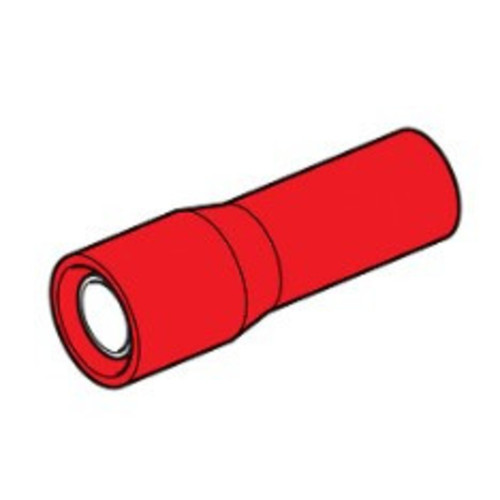 Crimp Terminal Female Bullet Red Crimp Terminal Female Bullet Red