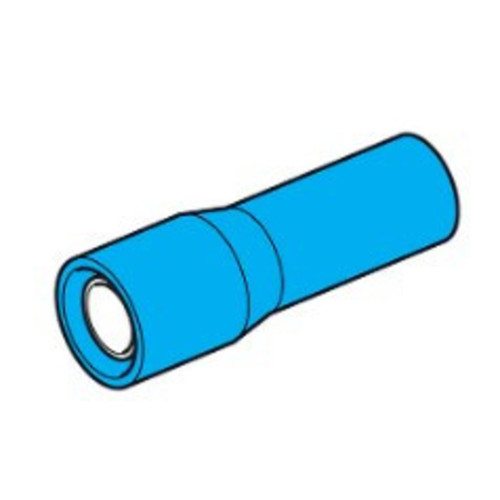 Crimp Terminal Female Bullet Blue Crimp Terminal Female Bullet Blue