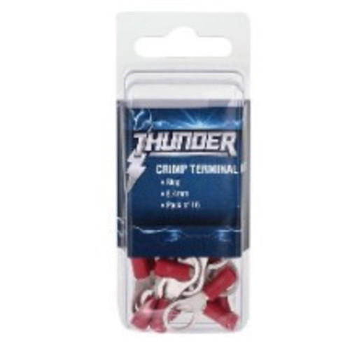 Thunder Crimp Terminal Ring Red 8.4mm Thunder Crimp Terminal Ring Red 8.4mm