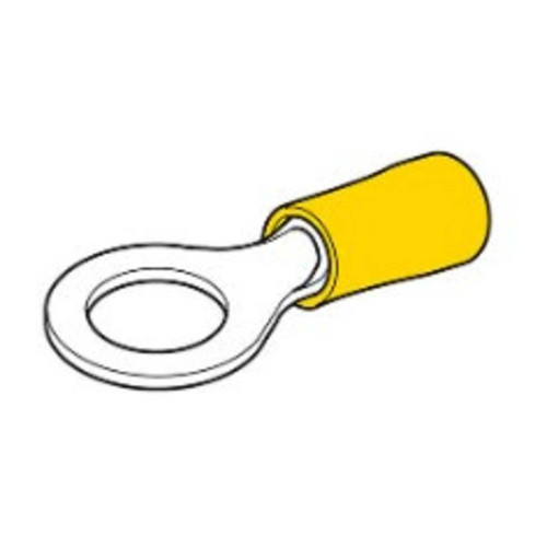 Crimp Terminal Ring Yellow 8.4mm I8247