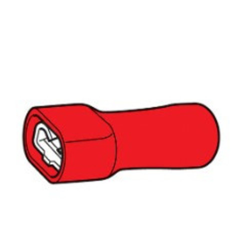 Crimp Terminal Female Blade Red 6.3mm
