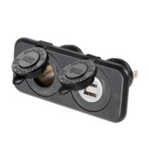 Twin Accessory Dual USB Socket 81144BL