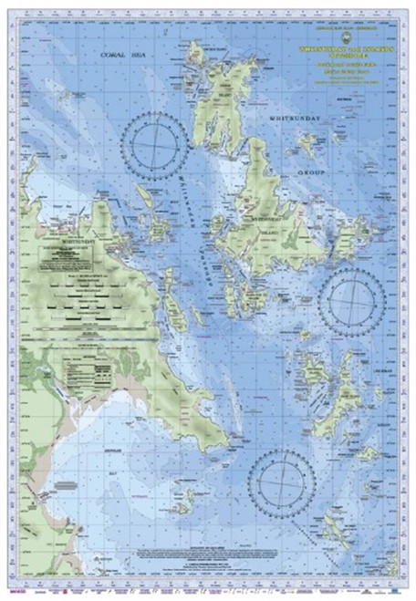 Chart Whitsunday Islands Goldsmith to Hayman