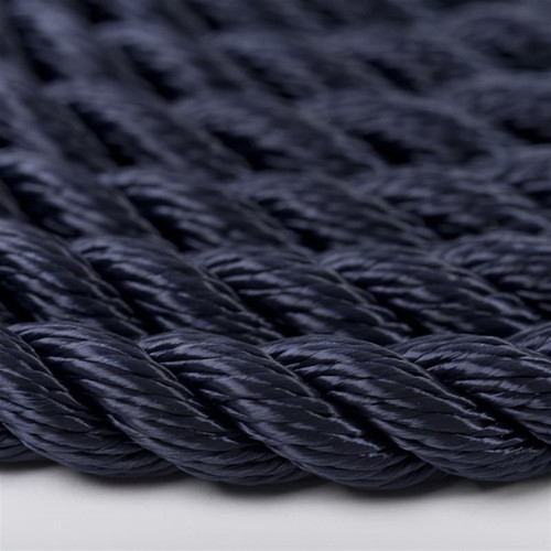 Rope Polyester 3 Strand Black 14mm x 100