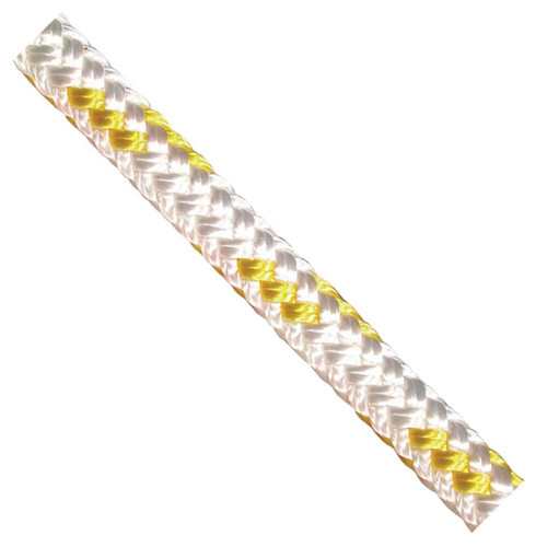 Yellow Fleck Double Braid Rope | Sold Per Metre DBFLKY6-V