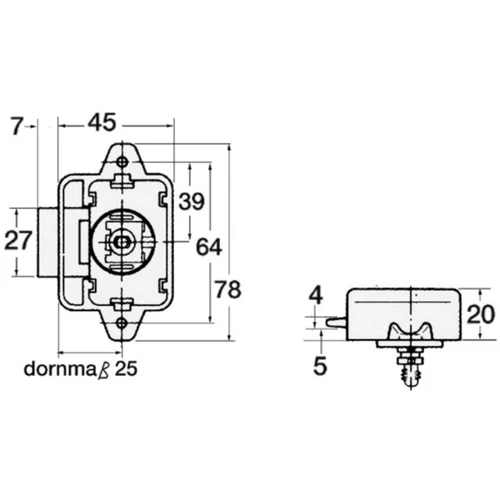 Door Latch Backing Only 38.180.01