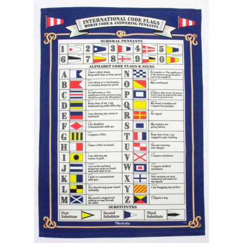 Tea Towel Code Flags 6128