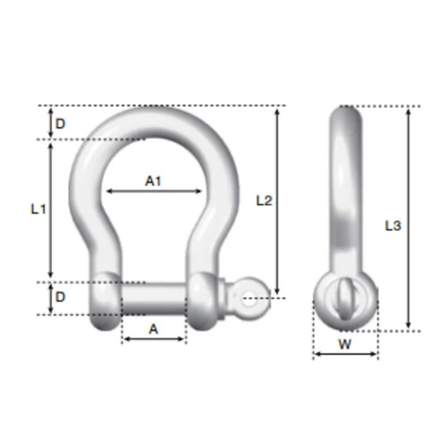 Shackle Bow 8mm s370f-08