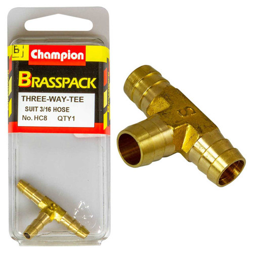 Brass T 3/16 HC8