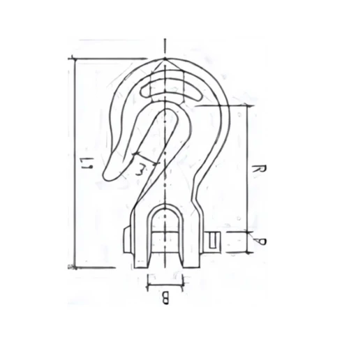 Clevis Grab Hook 10mm SS-330-103