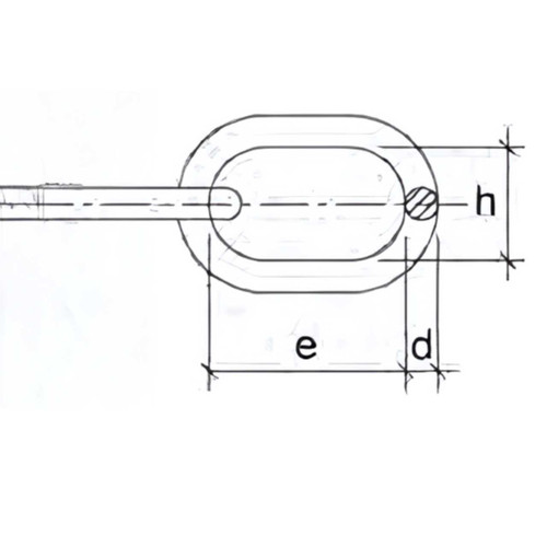 Chain S/S Short Link 8mm ss-ch316-08s