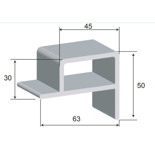 Pontoon Fender White 30m roll 176126-301