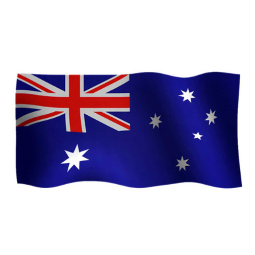 Flag Aus Knitted Poly 500 x 250mm A30HF