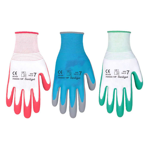 Gloves Work with Grip Antimicrobial WG