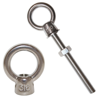 Eye Screw Nut, 2PCS Lifting Eye Nut Eye Nuts Stainless Steel Lift For Ships For Industry M16 700kg Load M20 1200kg Load M22 1500kg Load Eye Screw Nut, 2PCS Lifting Eye Nut Eye Nuts Stainless Steel Lift For Ships For Industry M16 700kg Load M20 1200kg Load M22 1500kg Load
