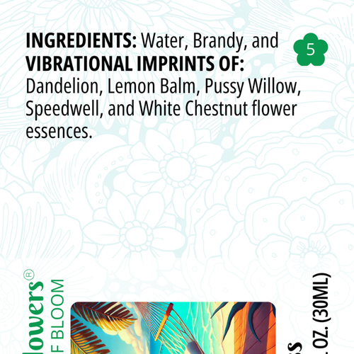 List of ingredients for Stress Les blend (also found in product description).