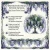 Ornate watercolor graphic in an Art Nouveau style, framed by a purple-and-green border of trailing black locust blossoms. A stylized black locust tree in full white bloom sits at right within a swirling protective aura. Scroll banner headline: "Protection From Psychic Attack — Black Locust Flower Essence." Three numbered points down the left side, each with a small blossom bullet: "1. For energy deliberately projected at you with intention — not passive absorption." "2. When you can feel someone's anger or resentment being aimed your way." "3. Customers describe feeling cocooned in a blanket of protection." Footer: www.freedom-flowers.com.
