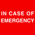 In case of emergency graphic