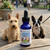Bottle of Socially Settled flower essence by Freedom Flowers, support for reactive dogs in public encounters with unfamiliar animals