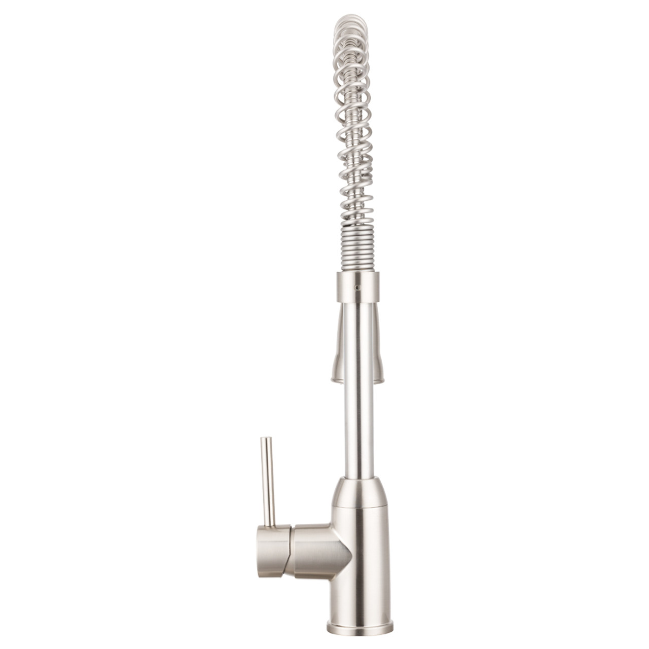 Dura Faucet Hi Arc Kitchen Faucet Features A Spring Coiled Spout And Stream And Spray Functions Rv Faucet
