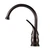 Gooseneck Kitchen Sink Faucet with Matching Side Sprayer 