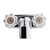 RV Tub & Shower Diverter Faucet - Clear Knobs