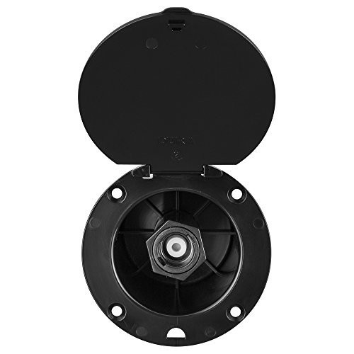 RV Exterior Utility Spray Dock With Quick Connect For Easy Cleaning in the Outdoors (Black)