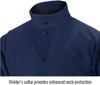 Black Stallion® Small TruGuard™ 200 Navy Cotton Flame Resistant Jacket With Snap Closure