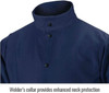Black Stallion® Medium TruGuard™ 200 Navy Cotton Flame Resistant Jacket With Snap Closure