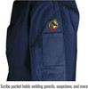 Black Stallion® Large TruGuard™ 200 Navy Cotton Flame Resistant Jacket With Snap Closure