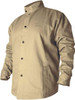 Black Stallion® Small BSX® Tan Cotton Flame Resistant Jacket With Snap Closure