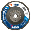 Weiler Tiger® Big Cat High Density 4-1/2" X 5/8"-11 40 Grit Type 27 Flap Disc