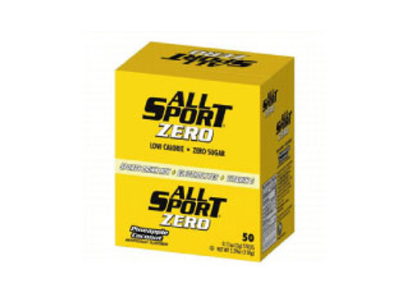 All Sport 10122528 Zero Drink Mix Powder Sticks (50 Per Pack) Pineapple Coconut