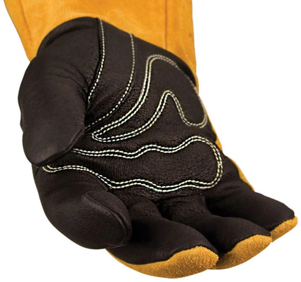 Black Stallion BSX® Large Premium Pigskin & Cowhide Fully Lined and padded Mig Glove