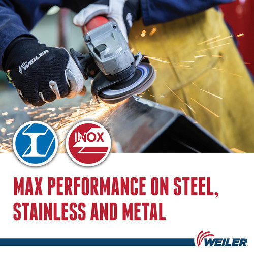 Weiler Tiger® Big Cat High Density 4-1/2" X 5/8"-11 60 Grit Type 27 Flap Disc