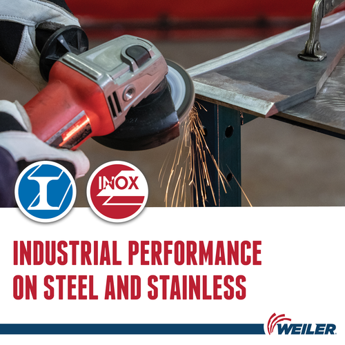 Weiler Tiger® Tiger Paw™ Standard Density 4-1/2" X 5/8"-11 40 Grit Type 27 Flap Disc