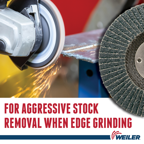 Weiler Tiger® Tiger Paw™ Standard Density 4-1/2" X 5/8"-11 60 Grit Type 27 Flap Disc