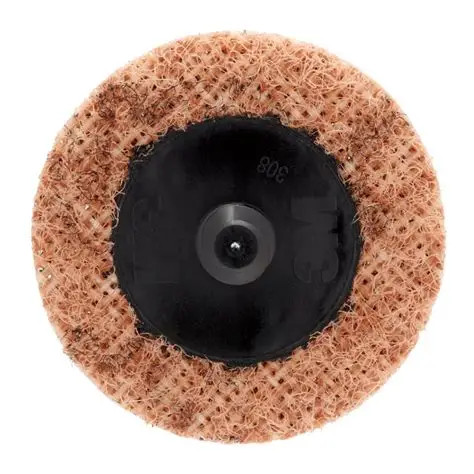 Scotch-Brite 2 in. Brown Aluminum Oxide Coarse Roloc™ Non-Woven Surface Conditioning Disc - 50 Per Box