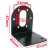 37mm geared motor fixing bracket