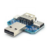 USB Adapter Male Head To Female Head Micro Type-C