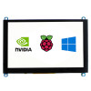 5inch Capacitive Touch Screen LCD (H) Slimmed-down Version, 800×480, HDMI, Toughened Glass Panel, Low Power