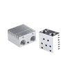 E3D 2 IN 1 Out Multi Color Extruder Aluminium Block