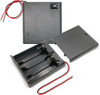 4 X AA Plastic Battery Holder with Cover ON/OFF